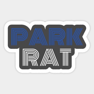 Park Rat T-Shirt and Apparel for Skiers and Snowboarders Sticker